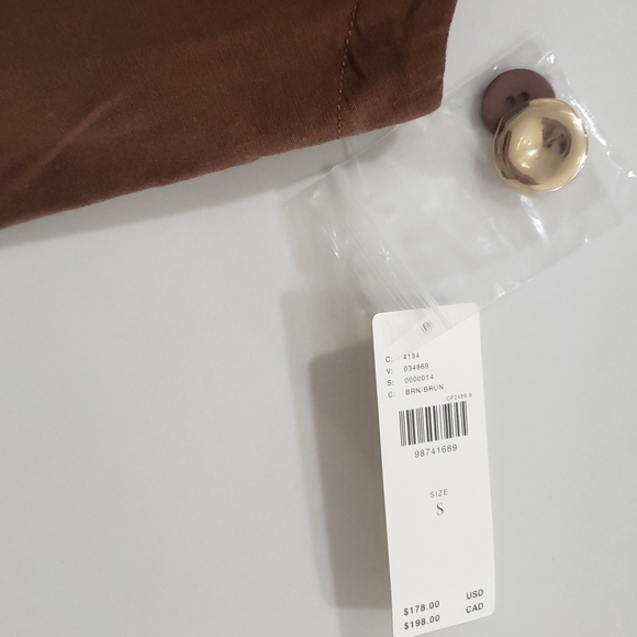 Anthropologie Linen Blend Sleeveless Vest Romper Womens S Brown Open Back - Picture 6 of 11